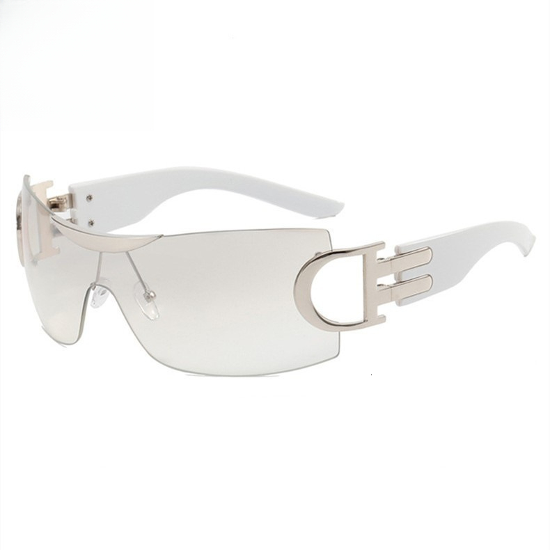 Model Designer Futuristic And Technological Style New Frameless Sunglasses For Outdoor Beach Fashionable And Sporty Use Personalized And Luxurious Sun