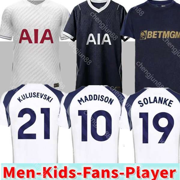 Tottenham Jerseys 26 27 Hotpsurs kits 1901 FA Cup 125th Anniversary Ki t 2026 2027 RICHARLISON KUDUS TOT Soccer Jerseys GALLAGHER COYS Jersey XAVI THFC men kids ki