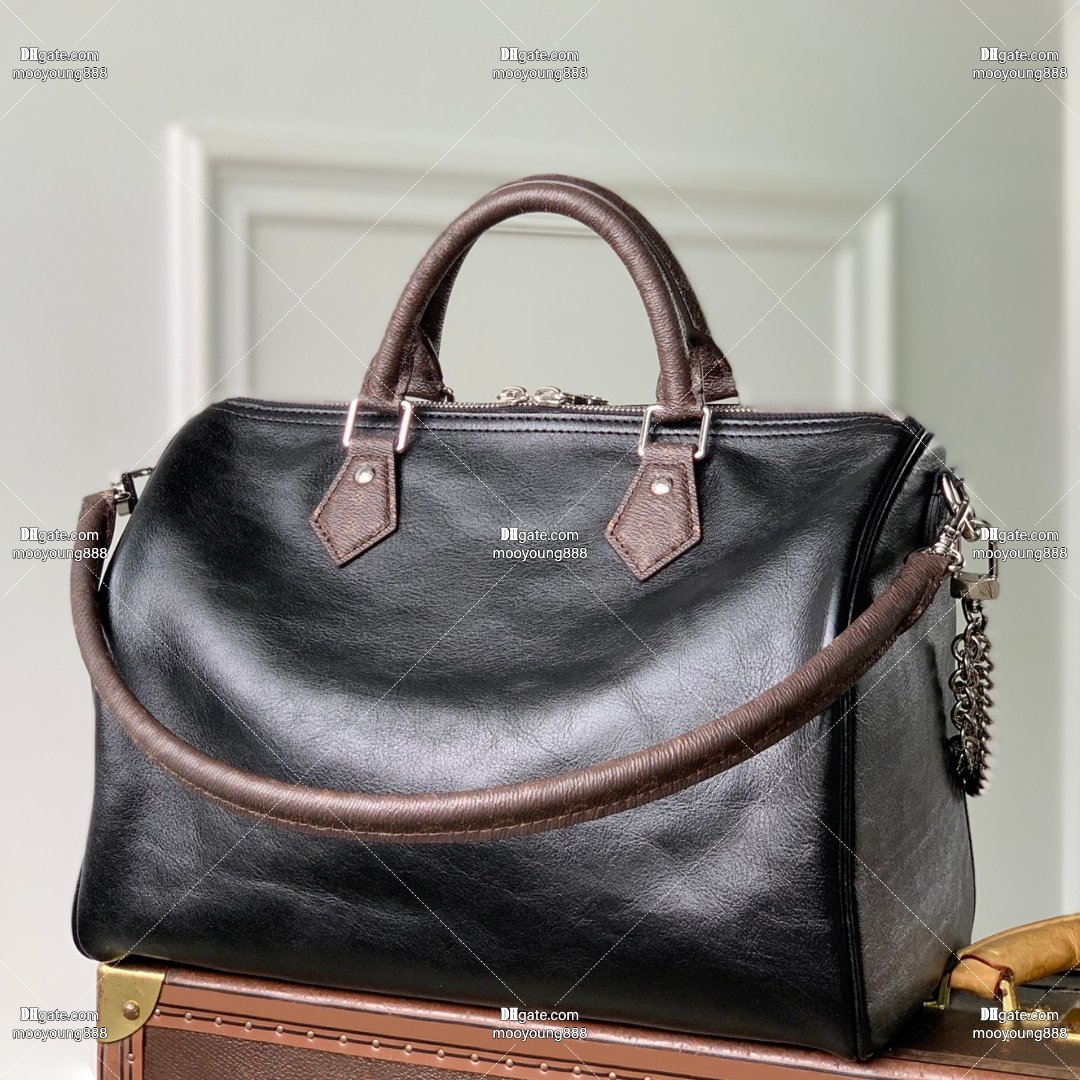 12A Upgrade Mirror Quality Designer Soft 30 Bag Calfskin Leather Handbags for Women Luxury Shoulder Bags Black Crossbody Purse with Silver Chain M29419
