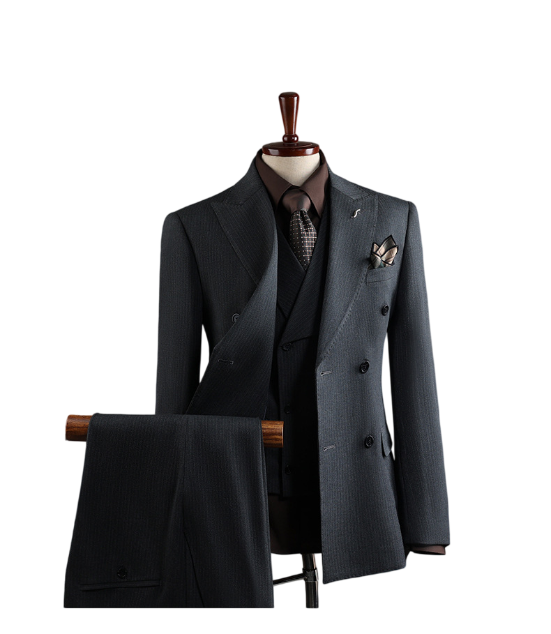 Men's Suits Classic Men Slim Fit Suit For Wedding Groom 2 Pcs Business Edition Double Breasted (Jacket Pants) Banquet Party