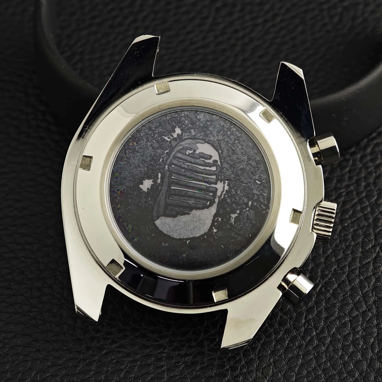 397mm Mens stainless steel case Moon back cover shell fits VK63 movement watch accessories fit 20mm strap function 260413