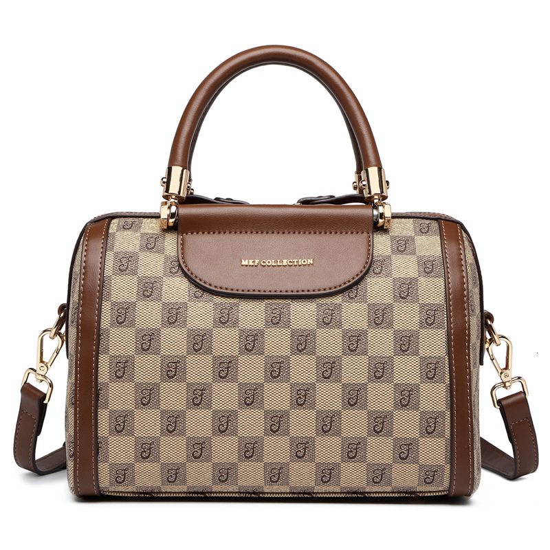 Boston Pillow New Checkered Trendy Large Capacity Shoulder Crossbody Bag Simple Versatile - view 6