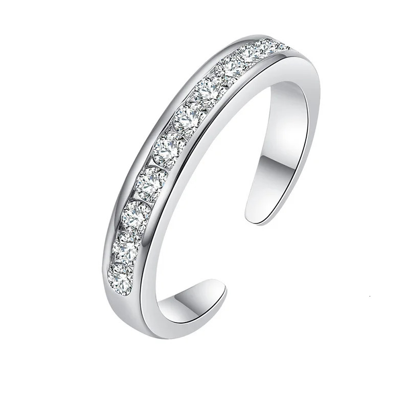 3PCS Toe Rings for Women Stainless Steel Adjustable Summer Beach Sexy Foot Ring With Diamonds Stackable Mens And Womens 260407