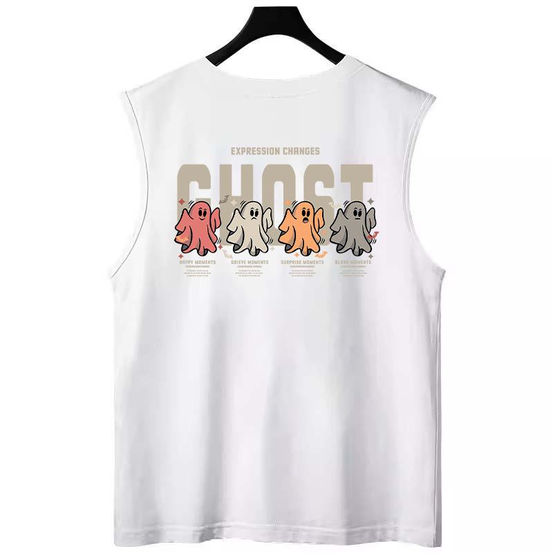 2026 Summer New Men's Trendy Tank Tops | Loose Plus Size Couples Funny Printed Crew Neck Sleeveless Tees for Layering