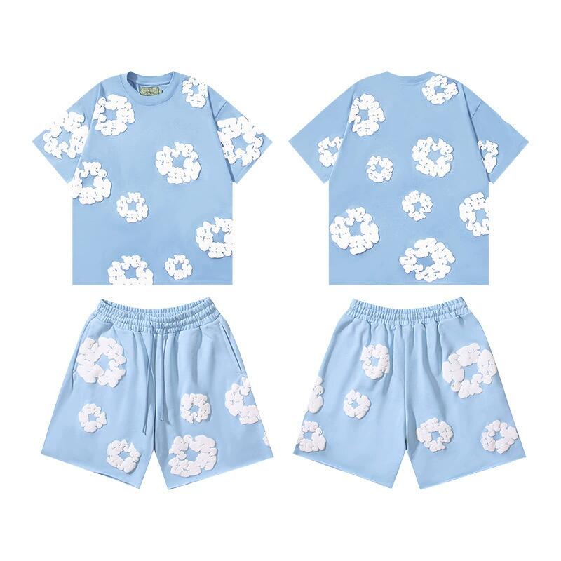 Designer DENIMitty TEARSitty Tracksuits shorts pants men Lady Sportswear Suit sports T shirt+shorts trunks surfing jogging shorts beach shorts Pant sweatshirts