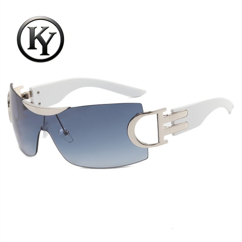 New Frameless Designer Sunglasses With Futuristic Technology Outdoor Fashion Sports Glasses Personalized Luxury Fashion Beach Sunglasses Wholesale