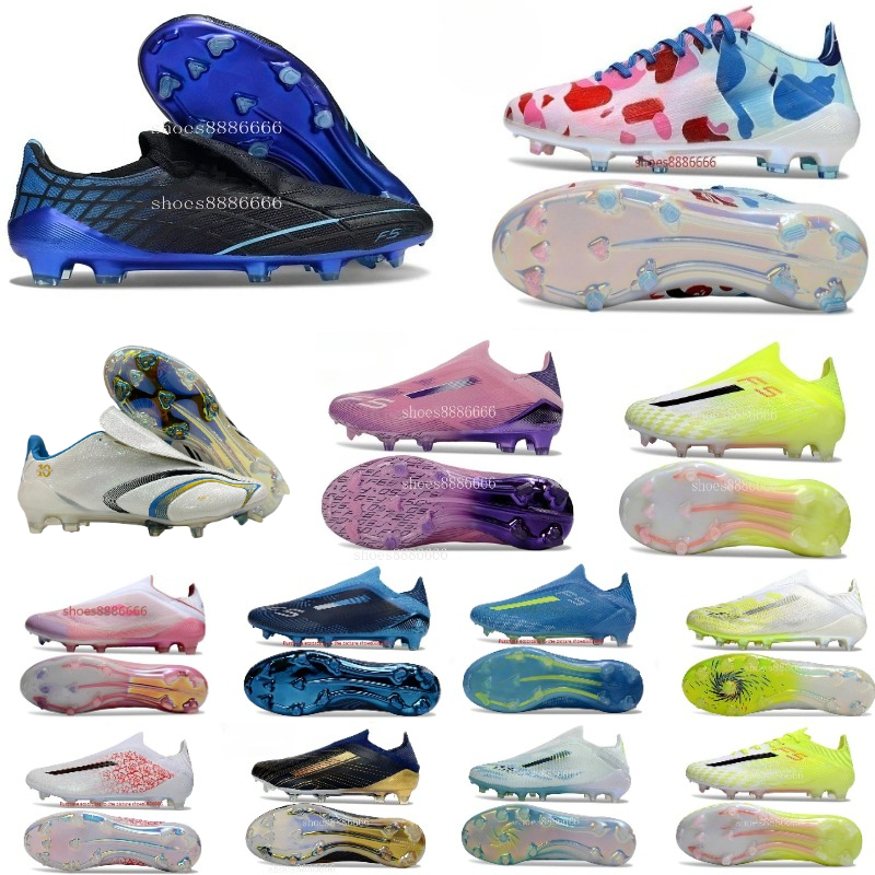 2026 Top quality Football Boots Tongue Fold Laceless Laces FG Mens Soccer Cleats Comfortable Training Leather Football Shoes SIZE 38-46