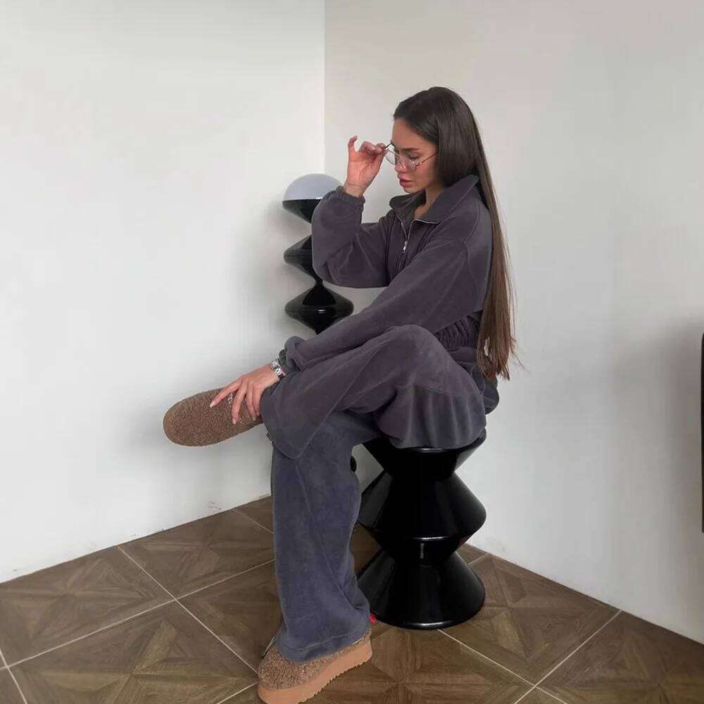 New Unique Design Women Jumpsuit Long Sleeve Casual Semi Open Placket Elastic Waist Elegant Fashion One Piece Outfit MAKOUFEI