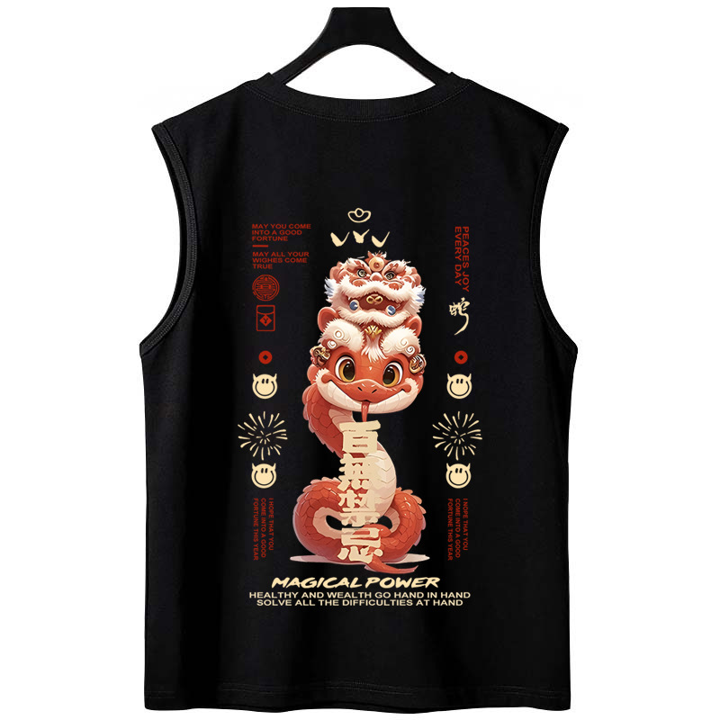 2026 Summer Men's Loose Plus Size Tank Tops | Trendy Athletic American Style Sleeveless Tees