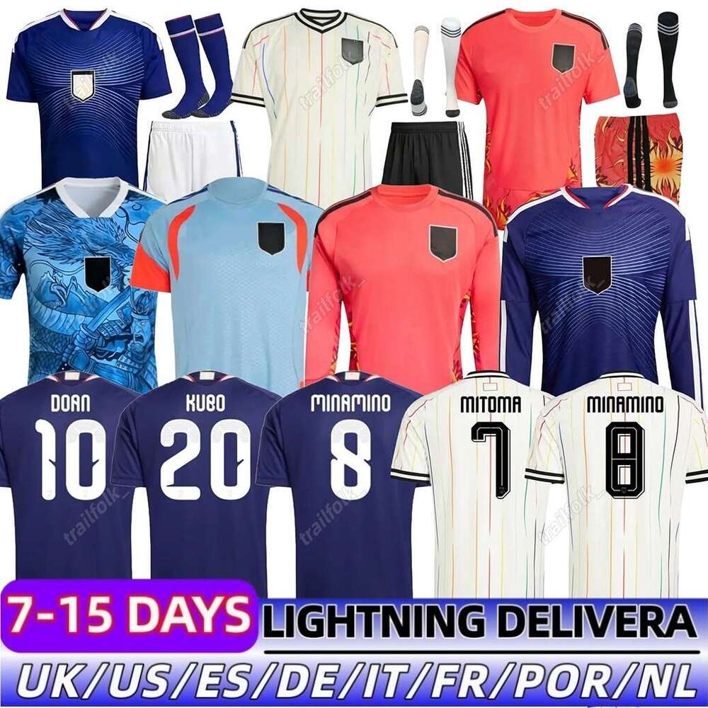 japan jersey 2026 TUSBASA UEDA DOAN Soccer Jerseys japan world cup 2026 MAEDA TANAKA OGAWA MITOMA KUBO 26 27JAPAN National Home Away Child Men Kids kit