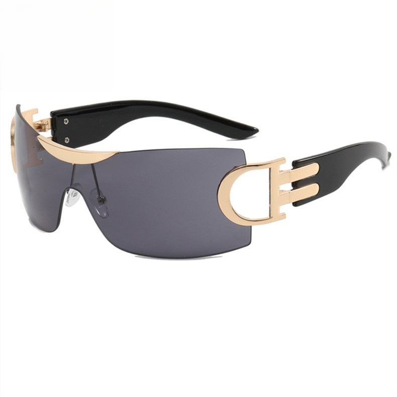 Model Designer Futuristic And Technological Style New Frameless Sunglasses For Outdoor Beach Fashionable And Sporty Use Personalized And Luxurious Sun