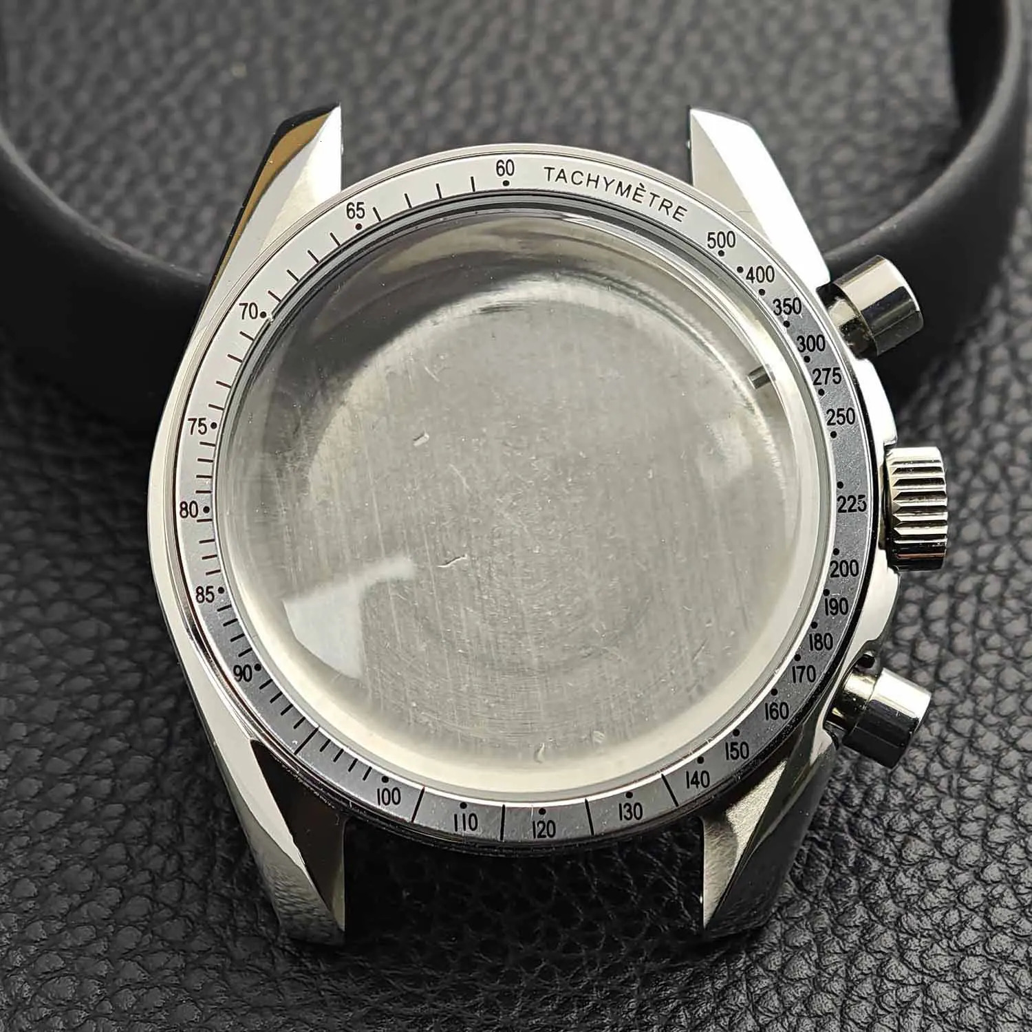397mm Mens stainless steel case Moon back cover shell fits VK63 movement watch accessories fit 20mm strap function 260413