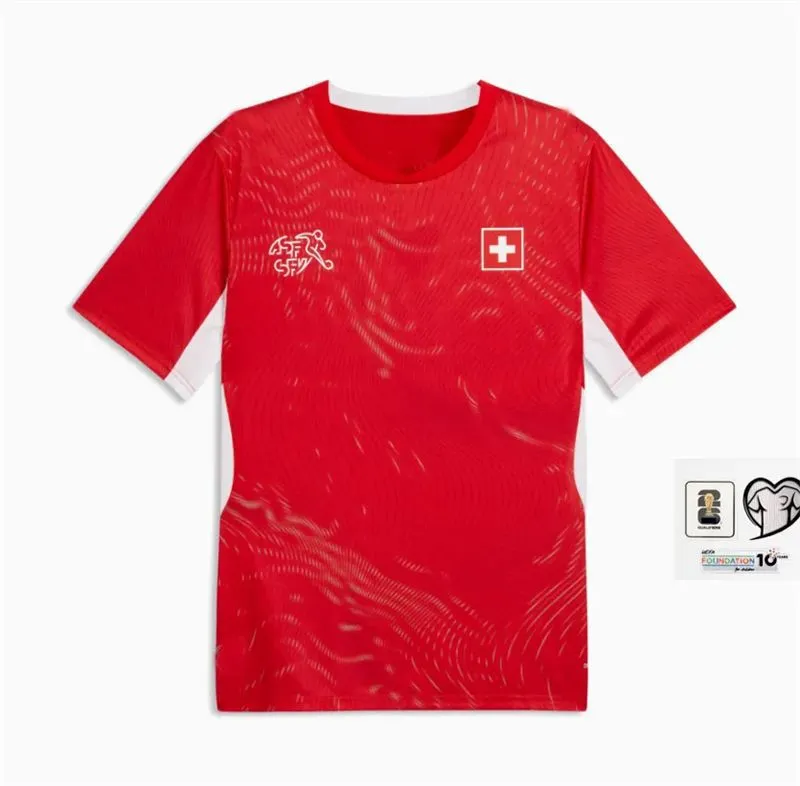 2026 World Cup Switzerland Soccer Jerseys 26/27 SWISS National Team ELVEDI ZAKARIA SOW RIEDER EMBOLO SHAQIRI Football shirt STEFFEN FREULER Kids Kit u