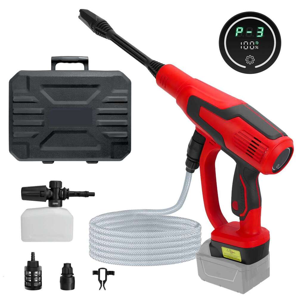 Brushless Electric Pressure 653PSI Cordless Power Washer 3-Speed LCD Display for Milwaukee 18V No Battery