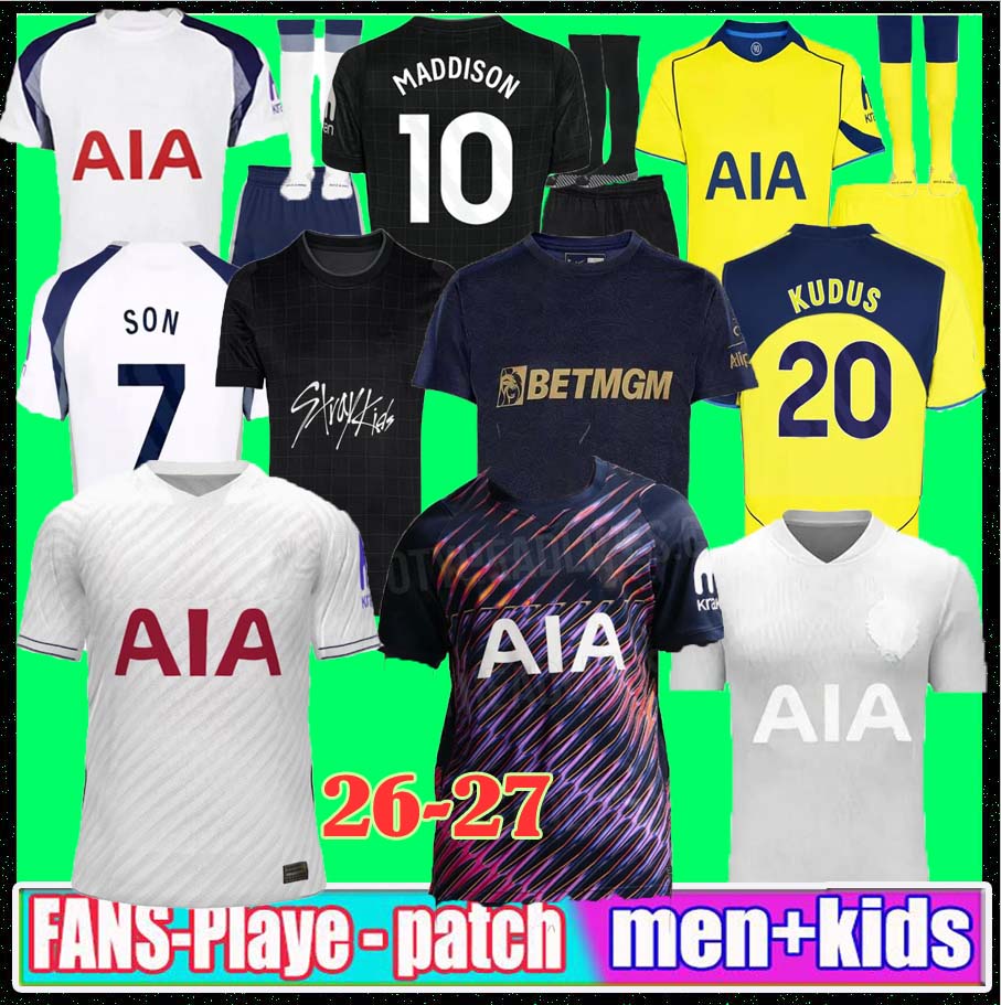 25 26 XAVI Soccer Jerseys Fan Version MADDISON WERNER 2026 2027 KULUSEVSKI VELIZ VAN DE VEN Football Kits 125th Shirts Men Kids Goalkeeper Pre Match Tottenham Jersey