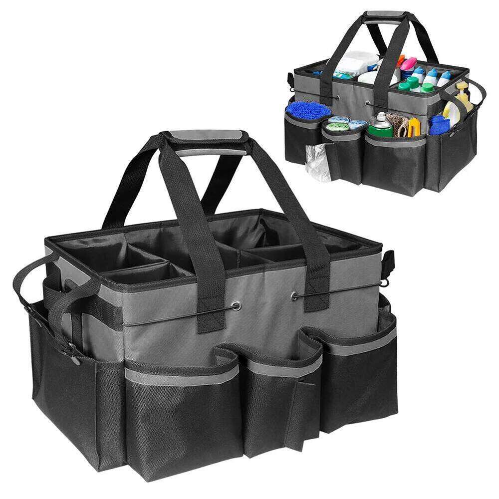 Large with Handle Caddy Organizer Detachable Divider Kitchen Cleaning Supplies Storage Bag