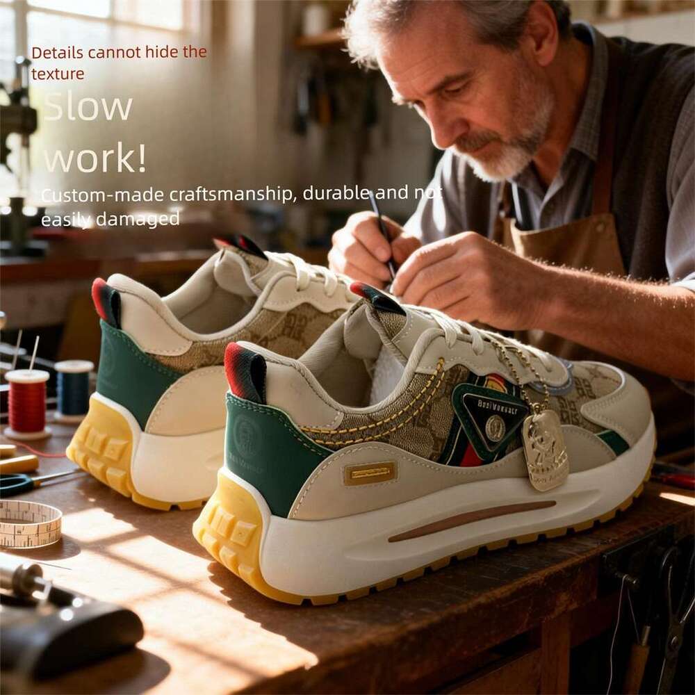 Compaik BosiVaesacr Unisex 2026 casual sports travel shoes, height-increasing dad shoes for couples, versatile thick-soled sneakers