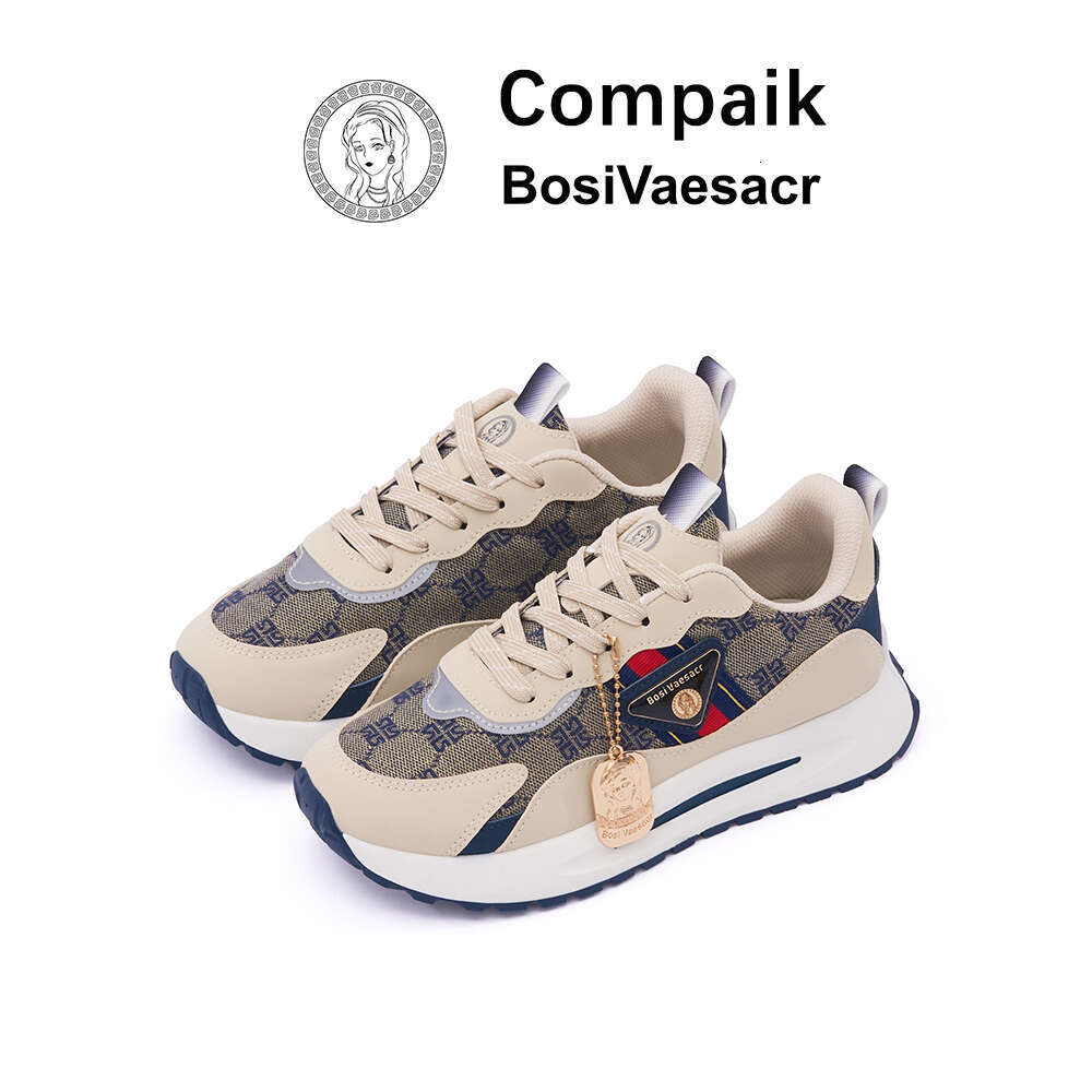 Compaik BosiVaesacr Unisex 2026 casual sports travel shoes, height-increasing dad shoes for couples, versatile thick-soled sneakers