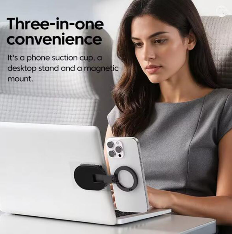 3-in-1 Magnetic Suction Cup Phone Holder portable adjustable Cell Phone Stand With Strong magnetic For Desk Wall Car Mount use N52