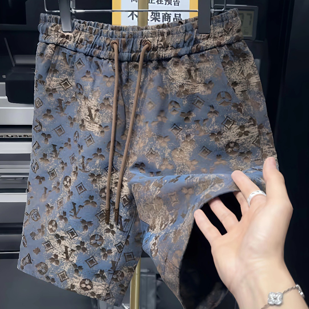 Designer Pants Summer Men's New Printed Fashionable Individualistic Shorts Fashionably Versatile Loose And Lightweight Luxurious And Comfortable 
