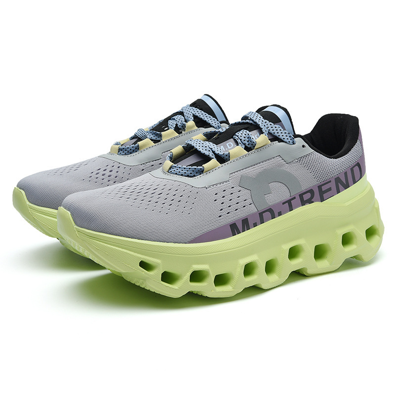 Free shipping Men comfortable and trendy soft soled sports and leisure shoes men thick soled height increasing Educational Durable white