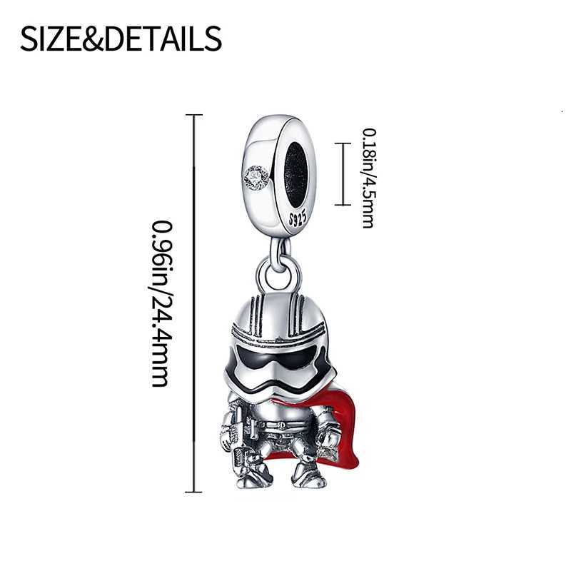 Bracelet Charms Beads 925 Sterling Silver Shadow Warrior Hot Series Wens Bracelets Pendant DIY Jewelry Gifts X260414