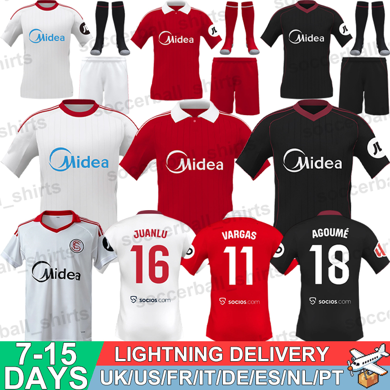 Sevilla Jerseys 25 26 Football Soccer Jerseys 26 27 Retro Football Shirts Tops Kits Men Kids Women Fans Player 3XL 4XL