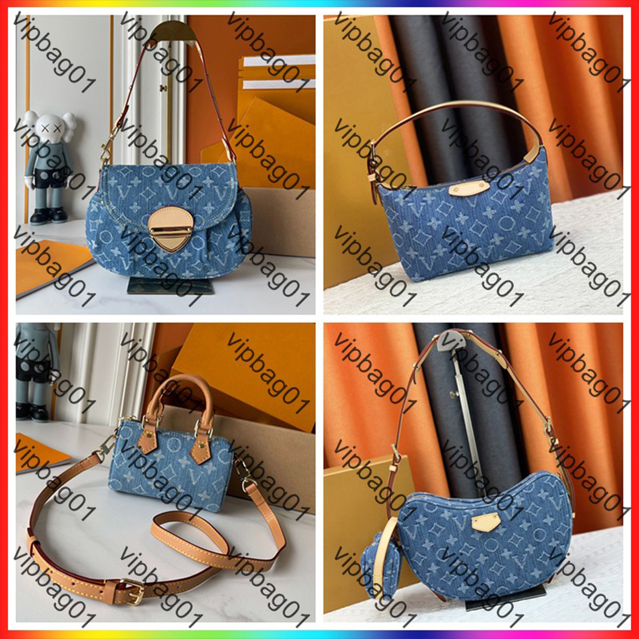 10A Luxury designe shoulder bag women's high quality crossbody bag fashion designer classic vintage handbag denim bag designer for women tote bag lady purses wallet