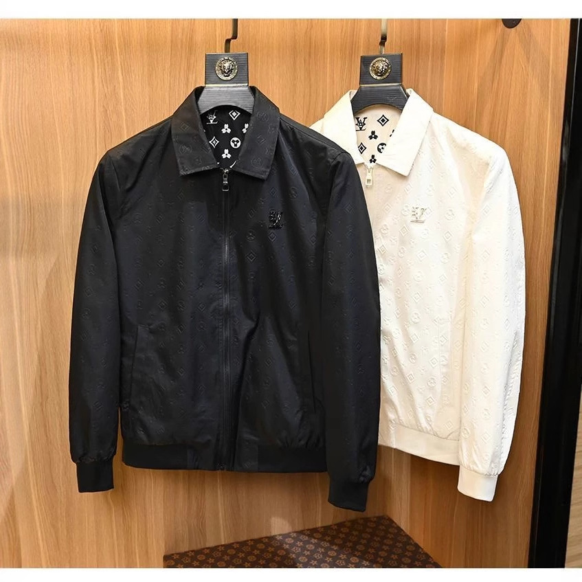 Designer Coat - 2026 New Style Men's White Lapel Jacket High-end Coat Casual And Fashionable Lightweight Luxurious Versatile Outdoor Warmth