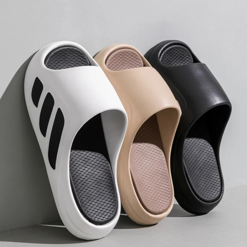 Men Slippers Slides with a Sense High Aesthetic Value External Wear Anti Slip Thick Bottom Beach Cool for 260413