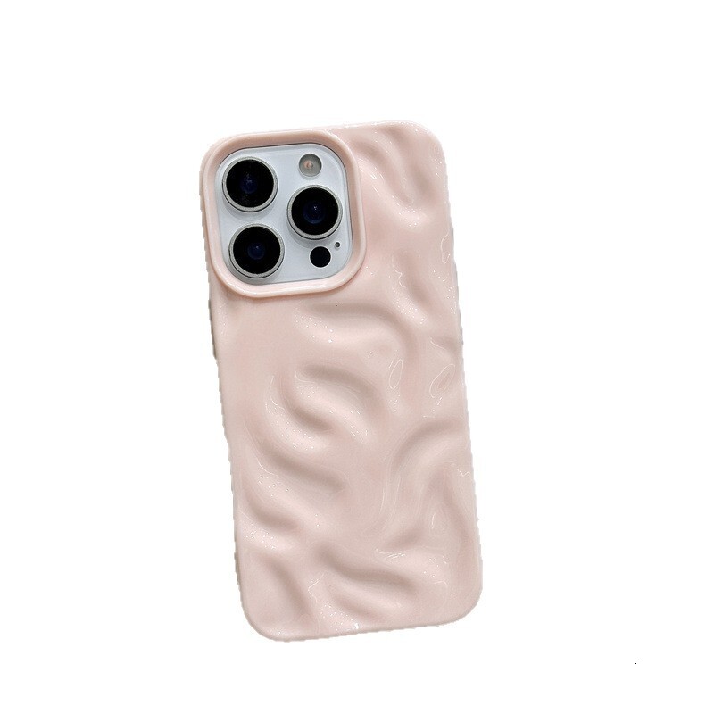 3D Meteorite Pattern Compatible with iPhone 17 Case Apple 16 Solid Color 14 Simple 15 Pro