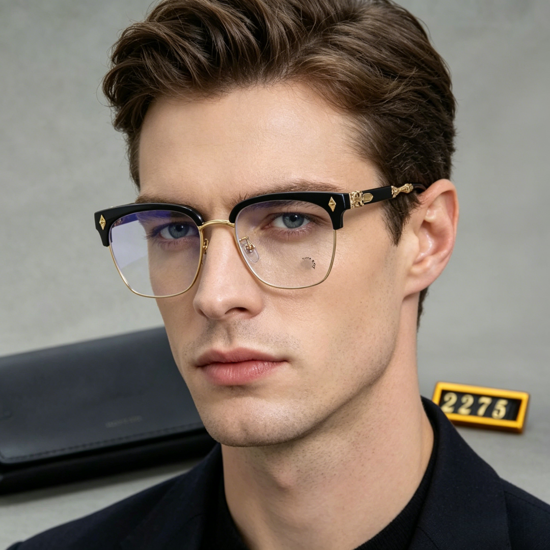 Designer Frameless Diamond Inlay Fashion Metal Square Frame Black Sunglasses Mens Womens Design Retro Accessories