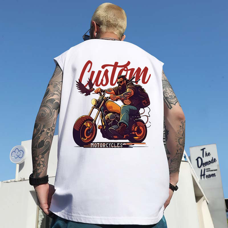 Summer Men's Trendy INS Basketball Tank Tops | Edgy-Style Oversized Big & Tall Loose Sleeveless Tees for Outerwear