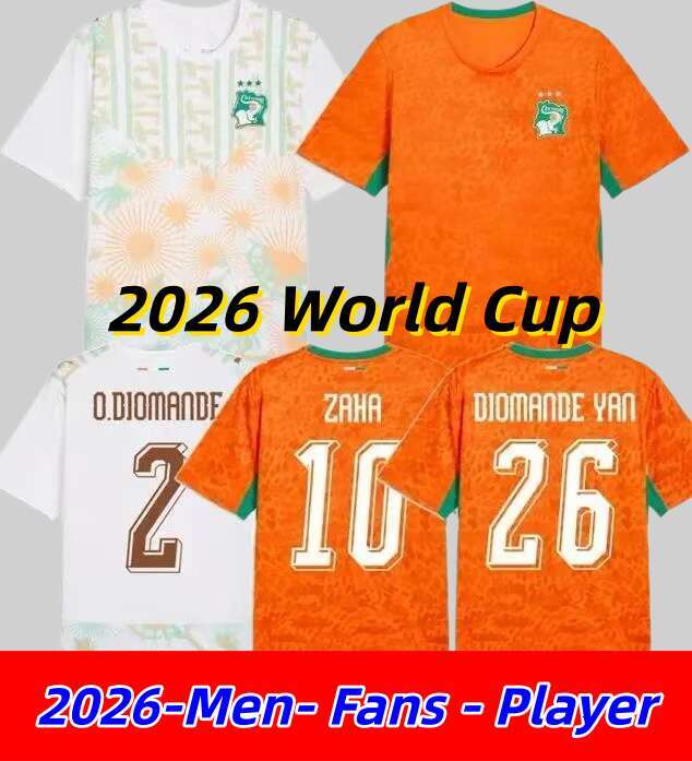 2026 ivory cote divoire world cup soccer jersey vintage coasts 26 27 adingra haller kessie guessand divoire football shirt camiseta futbol trikot home uniform