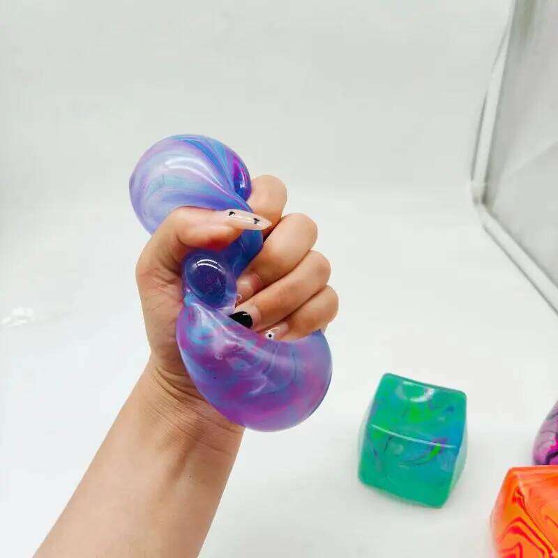 Needoh Snowflake Ice Cube Malt Sugar Squishy Blind Box Stress Relief Slow Rebound Anti-Anxiety Squeeze Toy Puzzle Hands-On Toys