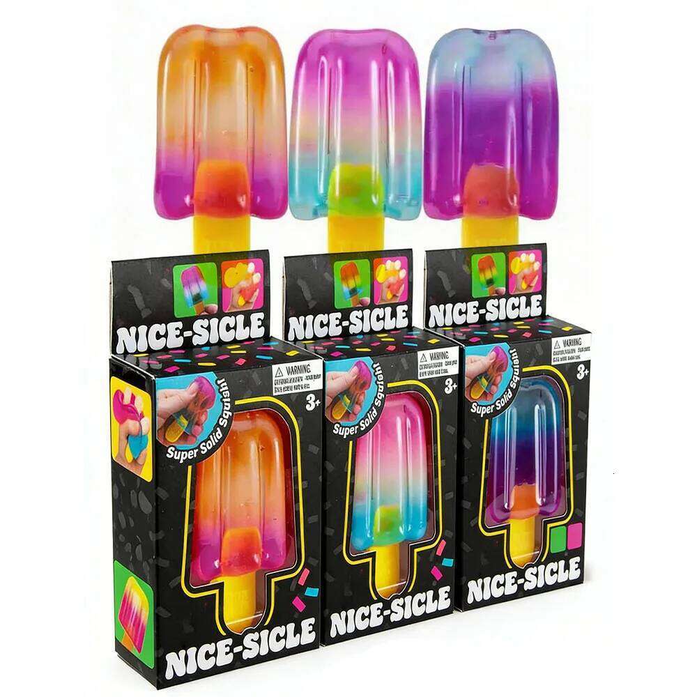 Schylling Needoh Nice Sensory Nice-Sicle Stress Relief Squishy Cube Anti-Anxiety Squeeze Object For Focus ADHD Population