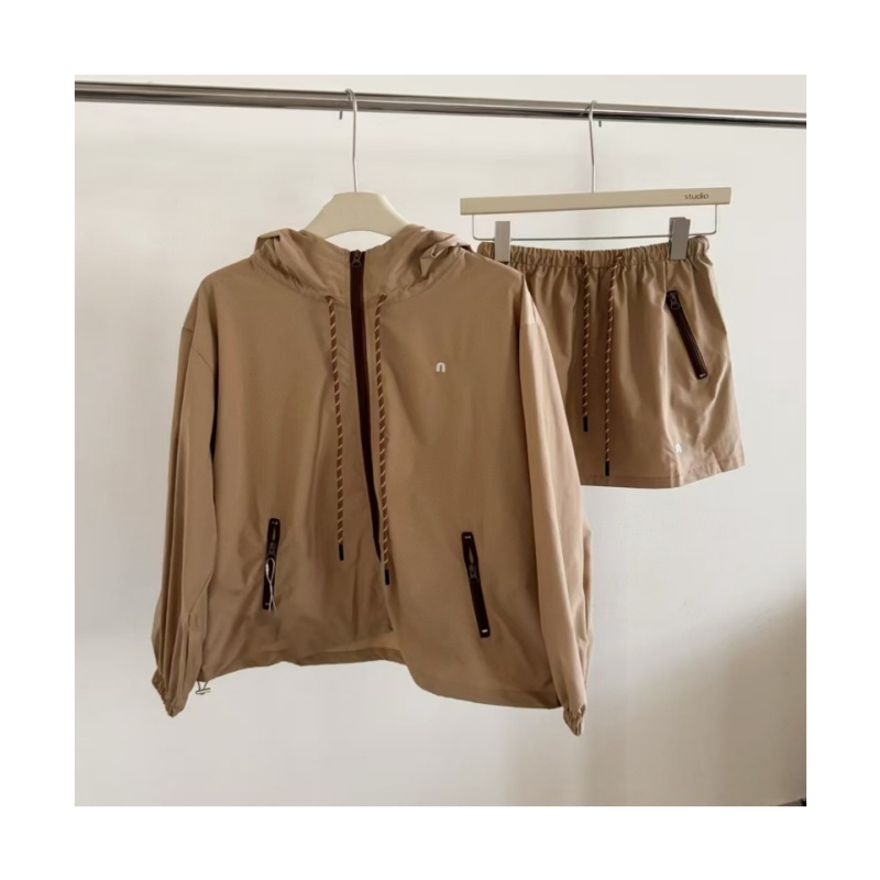 designer jackets womens jacket top logo letter offset printing hooded women windbreaker coat fashion series set women short skirt sports casual womam loose jacket