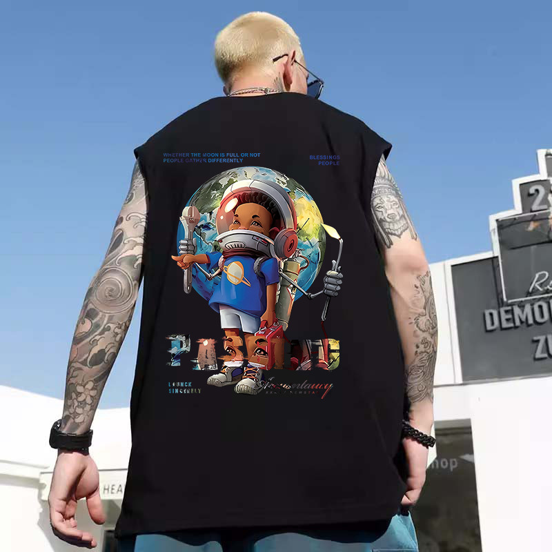 2026 Summer Men's Osaka Print Tank Tops | Trendy Oversized Big & Tall Loose Basketball Gym Athletic Sleeveless Tees