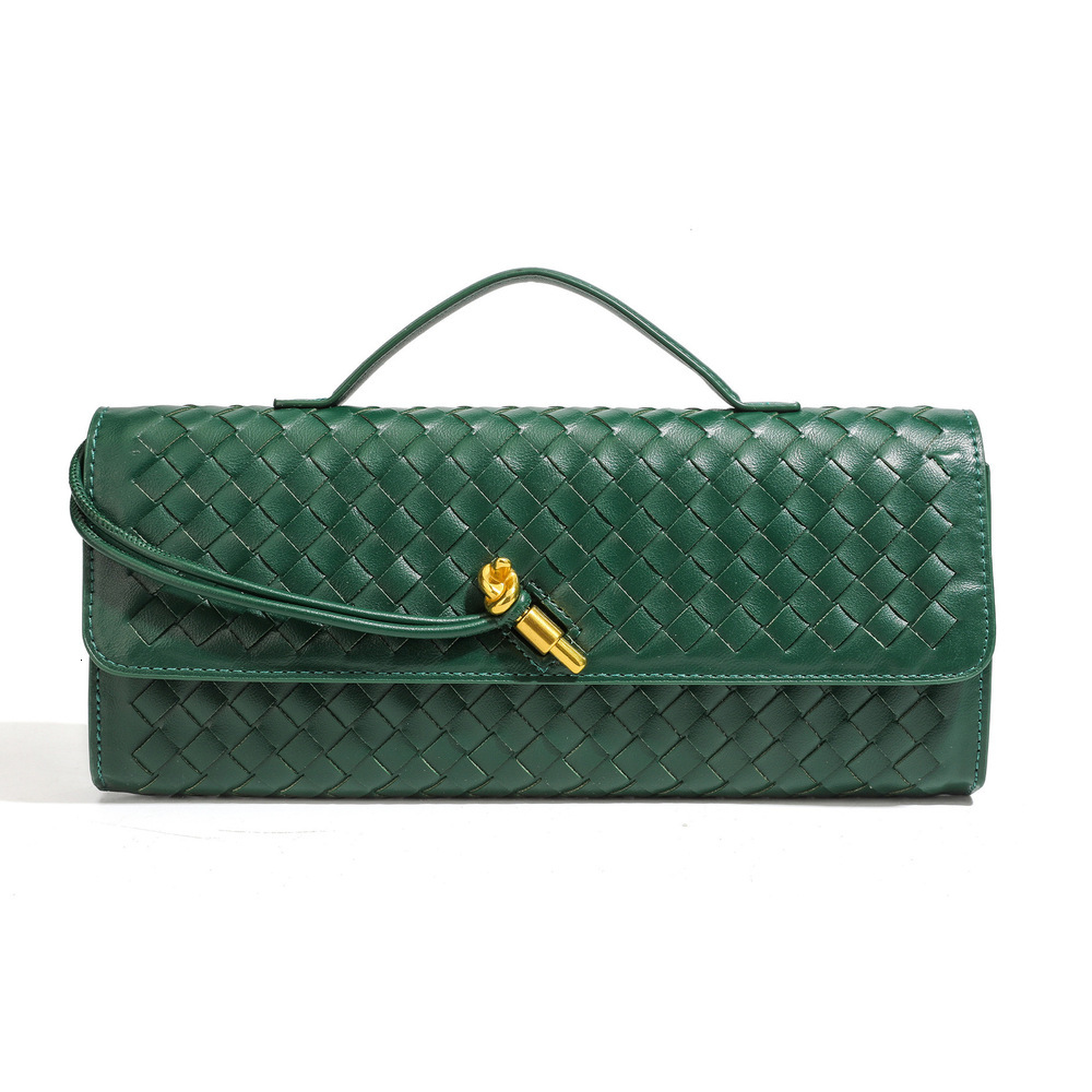LORDLY KNACK Woven Horizontal Handheld Evening High-End Baguette Single Shoulder Crossbody Accordion Bag - view 6