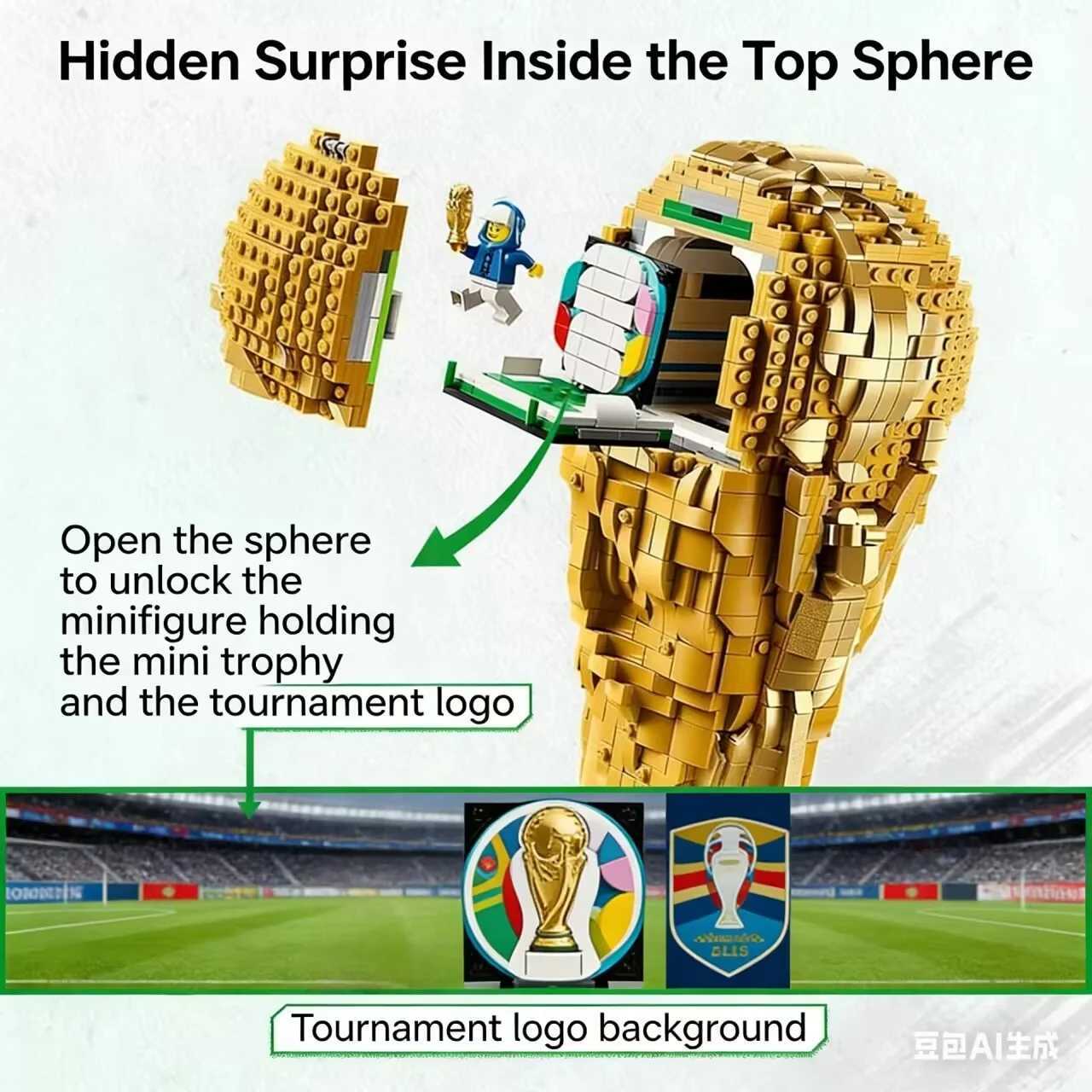 Unique 43020 2842pcs Family Fun Football Champion Building Set Collectible Model Kids Christmas ParTY Holiday GiftsT260414