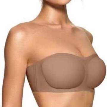 High Quality Seamless One Piece Bras No Underwire Soft Comfort Daily Wear for Women OEAK Womens Strapless Bras Push Up Bandeau Bra Non Slip Wire