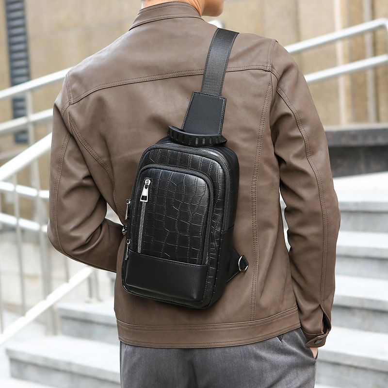 Style New Men's 2026 Multifunctional Chest Crossbody Single Shoulder Bag Casual Student Trendy Brand Small