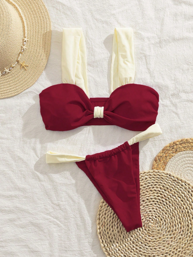 3 Pieces Bikini Set Wiht Mini Skirt Women Swimwear Sexy Bikinis Push Up Beachwear Solid Bodysuit Micro Thong Biquini Female 250107