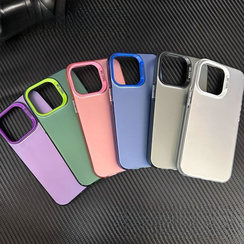 Factory-supplied colorful two-in-one acrylic electroplated hard back soft edge silver case material for Apple 17 mobile phones