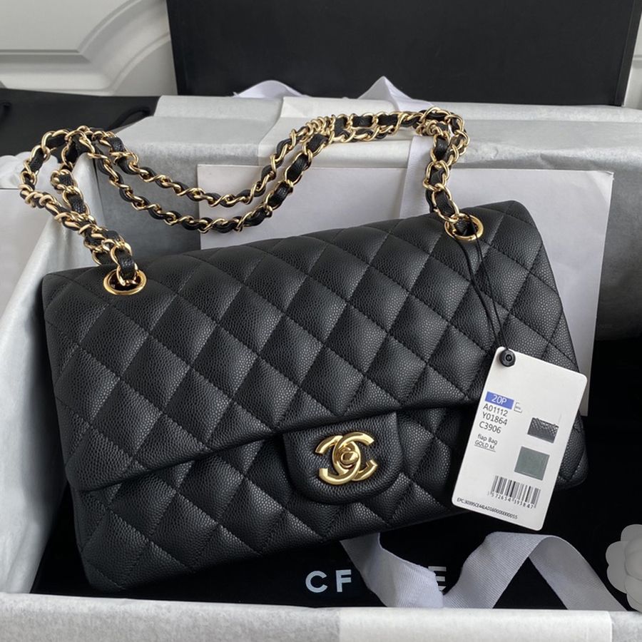 Designer bags Shoulder Bag Luxury Classics Caviar High Quality Plaid Buckle Flap Handbag Silver Gold Chain Leather Metal Letter Gold Silver Color Women's Fashion bag