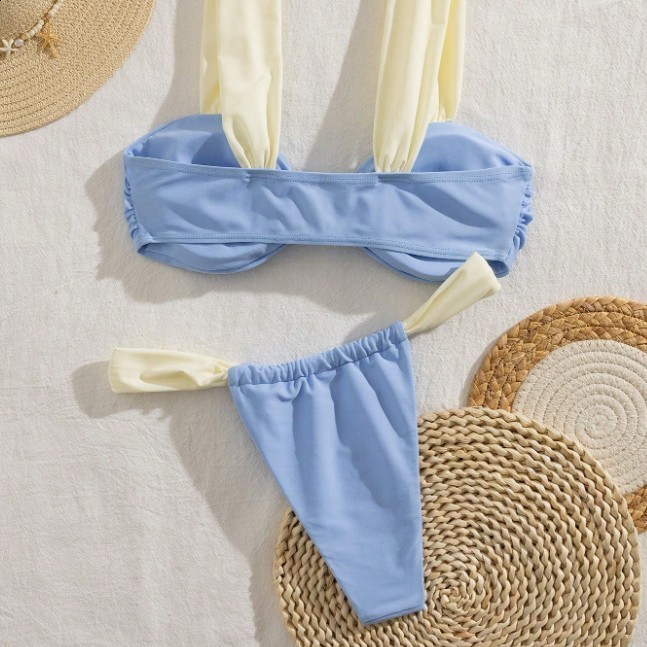 3 Pieces Bikini Set Wiht Mini Skirt Women Swimwear Sexy Bikinis Push Up Beachwear Solid Bodysuit Micro Thong Biquini Female 250107