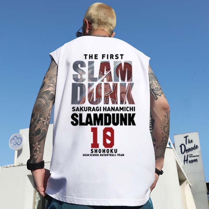 Summer Men's Trendy Hong Kong Style Tank Tops | Oversized Loose Sleeveless Tees for Running, Casual & Layering