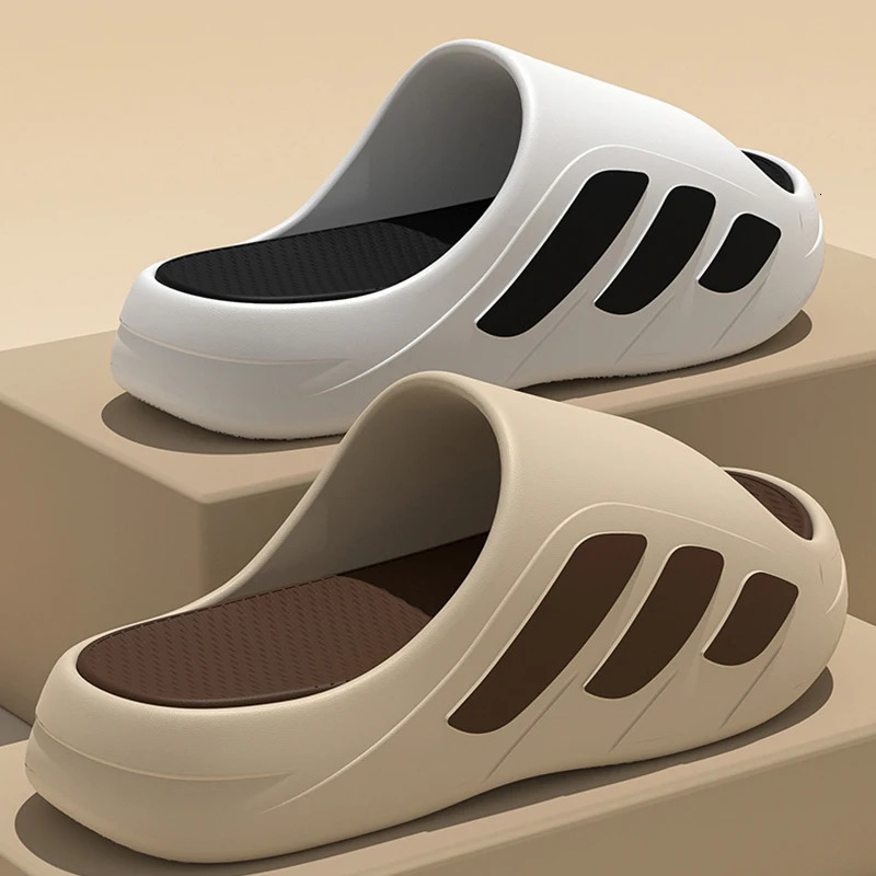 Men Slippers Slides with a Sense High Aesthetic Value External Wear Anti Slip Thick Bottom Beach Cool for 260413