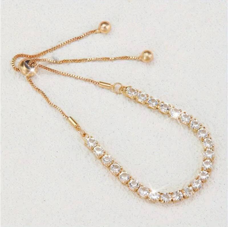 Best Selling White/ Rose/ Yellow Gold Natural and Moissanite Diamond Bracelet Full of Diamond Fine Jewelry Diamond Bracelets
