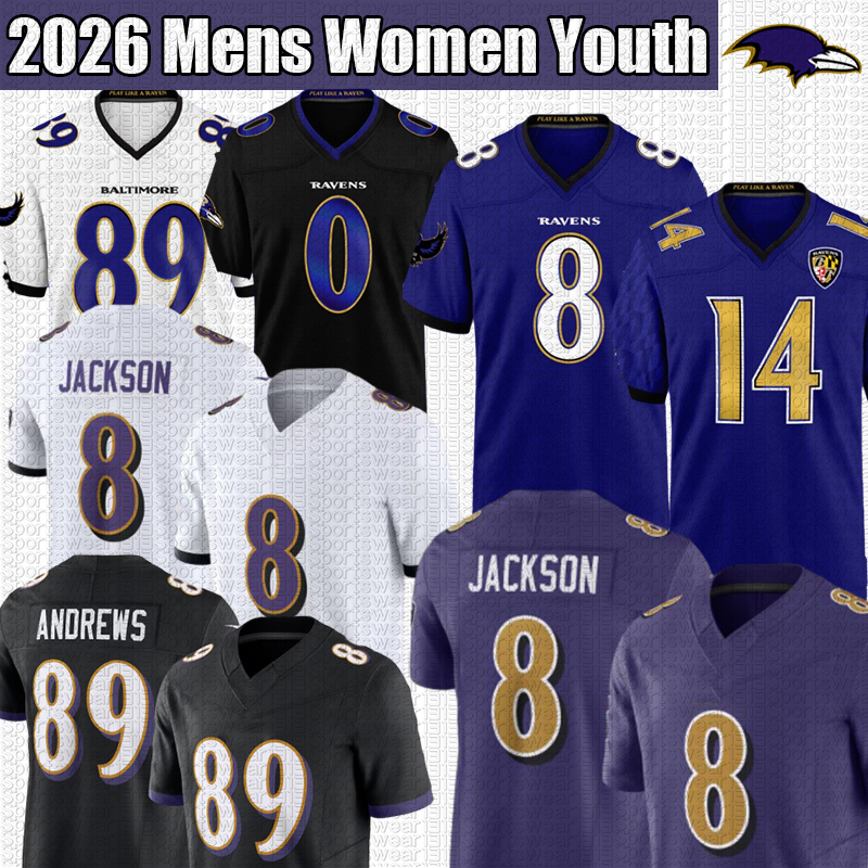 Baltimorecity Ravenss jersey BaltimorecityRavens Jerseys 8 Lamar Jackson 4 Zay Flowers Derrick Henry Justin Tucker Marlon Humphrey Mark Andrews Football jersey